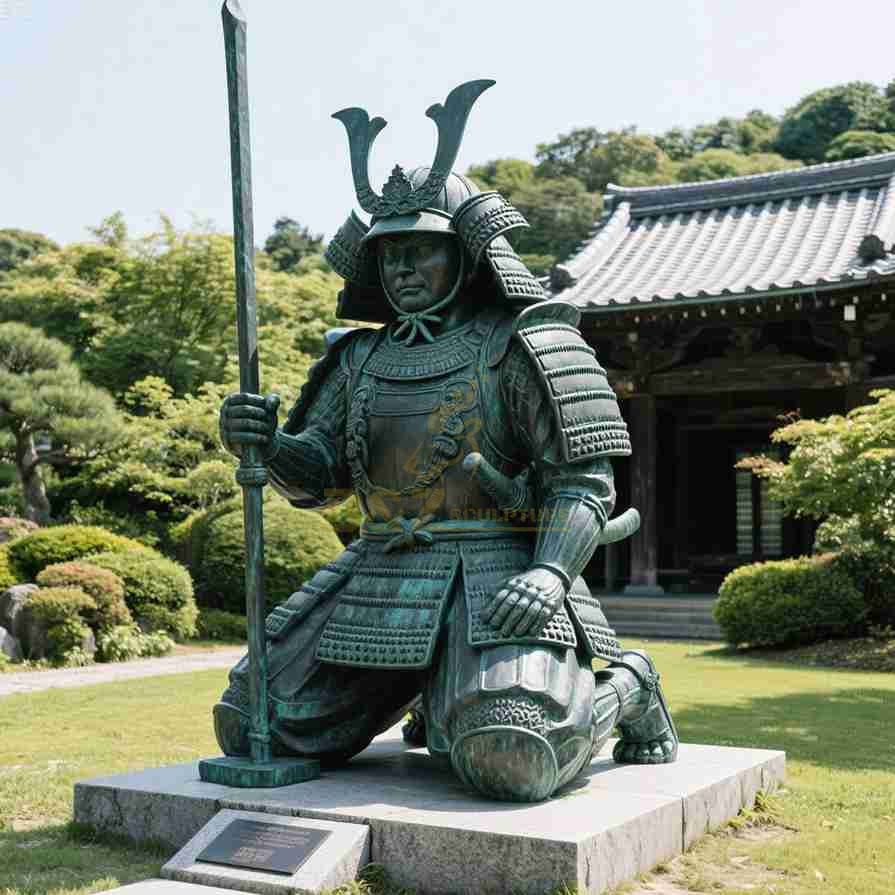 Exclusive 10 Japanese Bronze Samurai Statues for Memorials