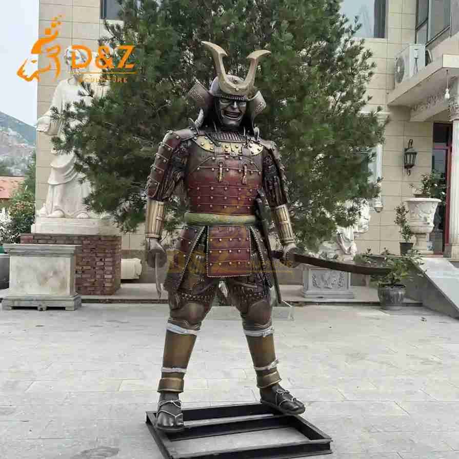 Exclusive 10 Japanese Bronze Samurai Statues for Memorials