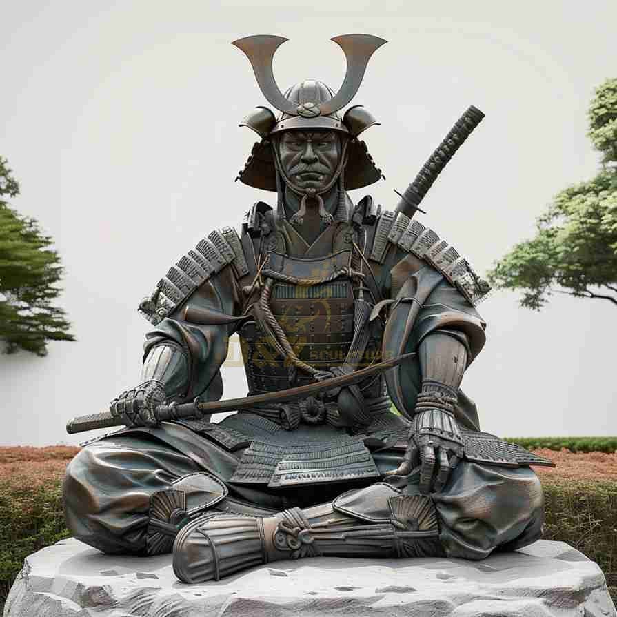 Exclusive 10 Japanese Bronze Samurai Statues for Memorials