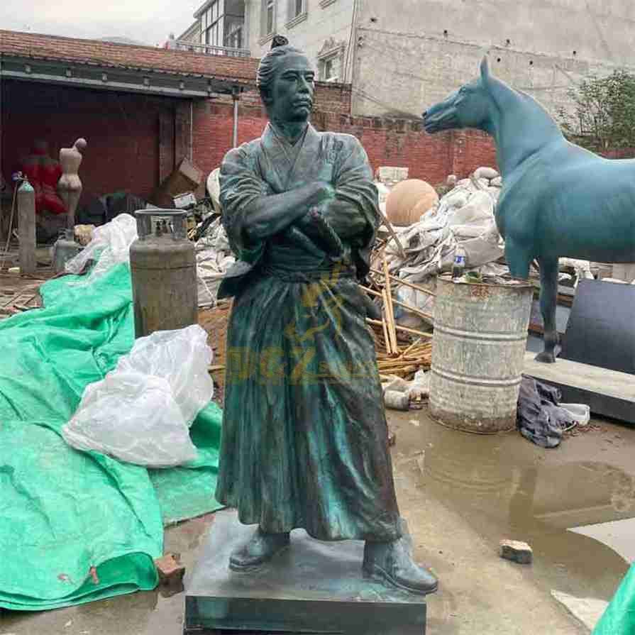 Exclusive 10 Japanese Bronze Samurai Statues for Memorials