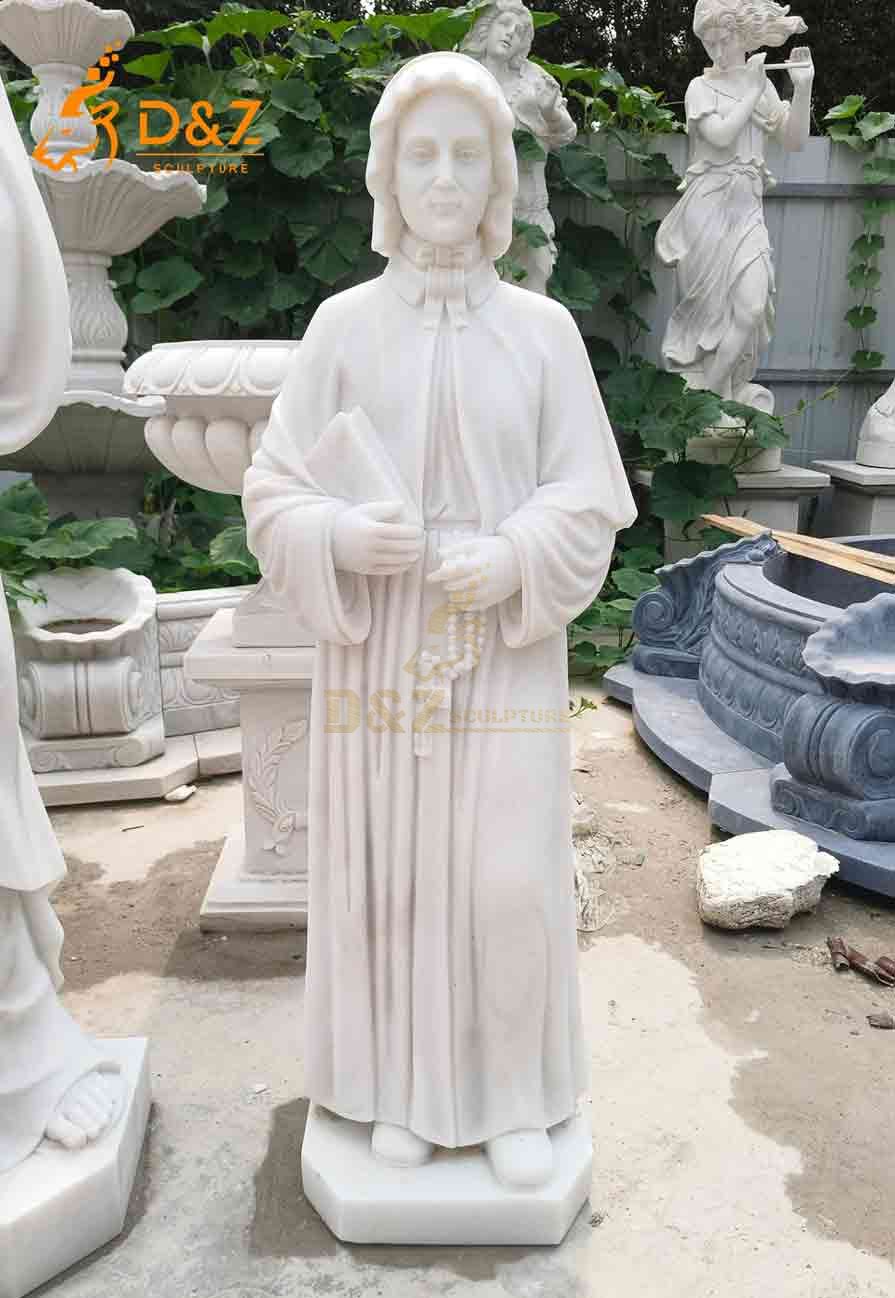 White Marble Saint Elizabeth Ann Seton Statue 1