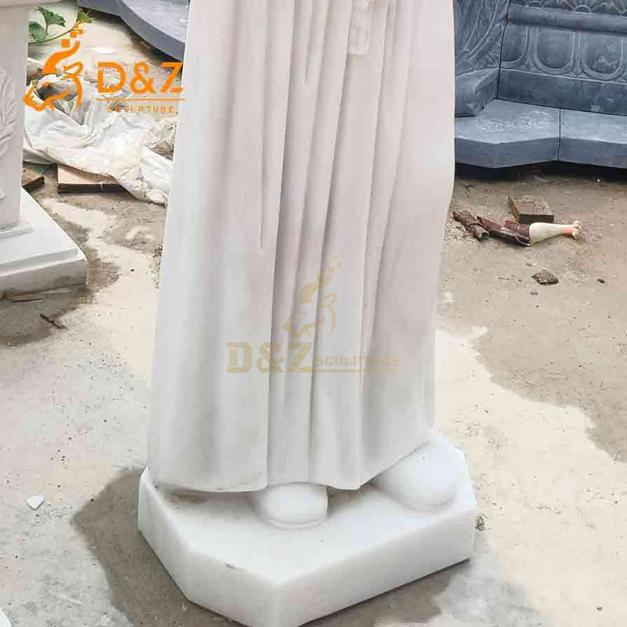 White Marble Saint Elizabeth Ann Seton Statue 6