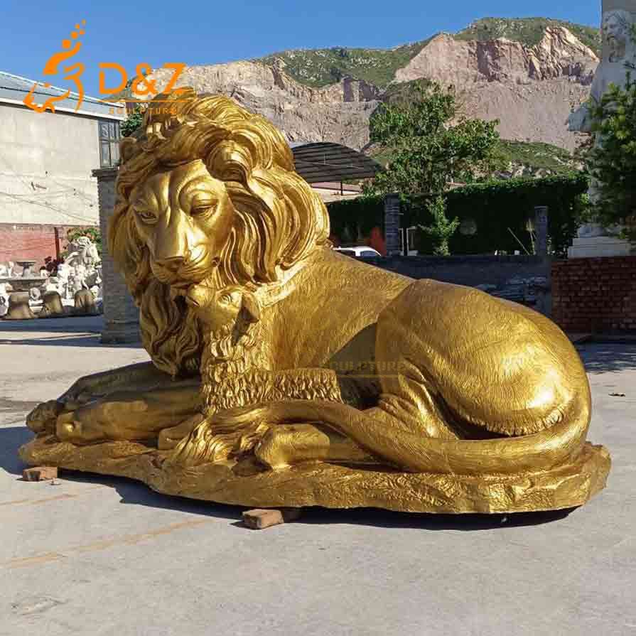 Large Lion and Lamb Statue for Sale | Peace and Love 7