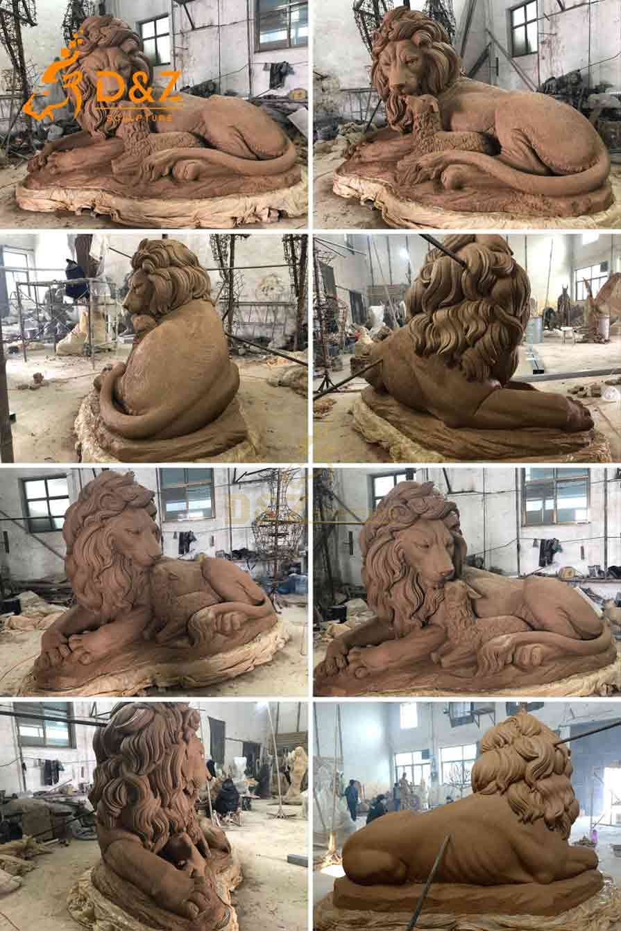 Large Lion and Lamb Statue for Sale | Peace and Love 8