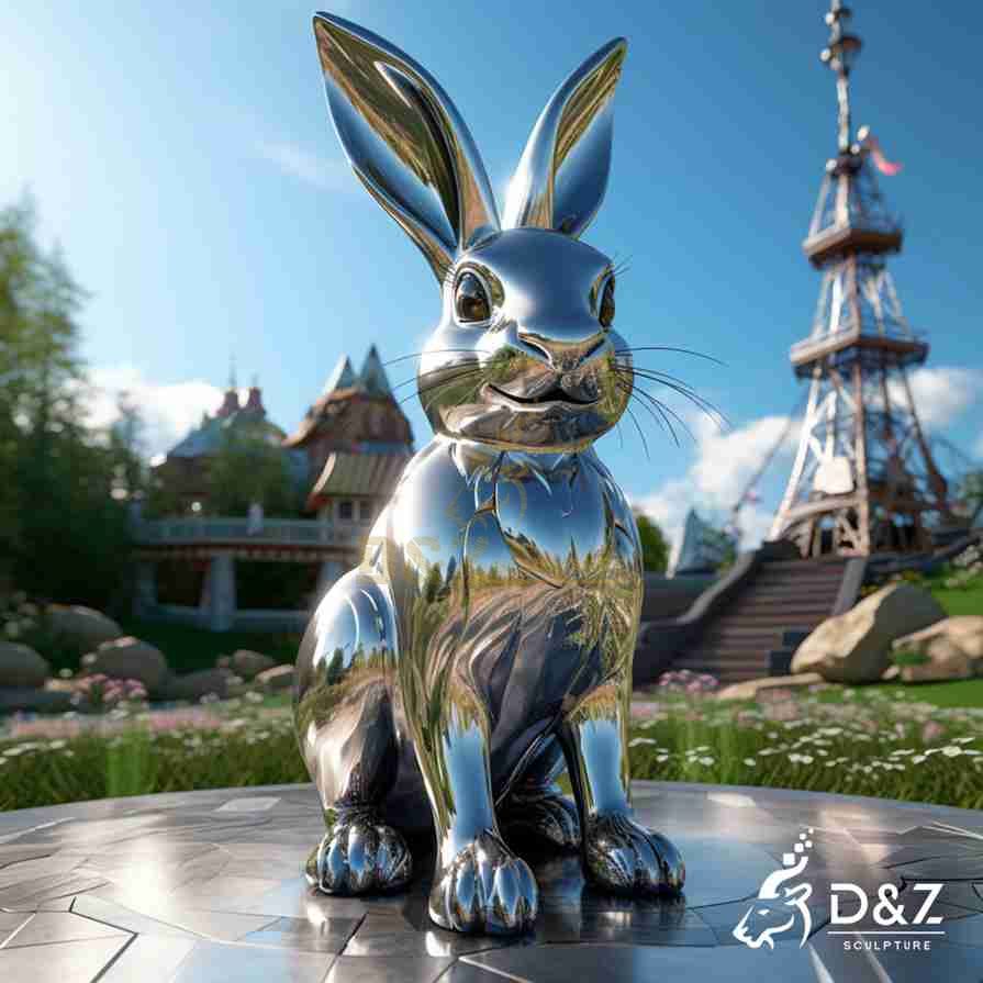 Large Outdoor Modern Rabbit Sculpture 2