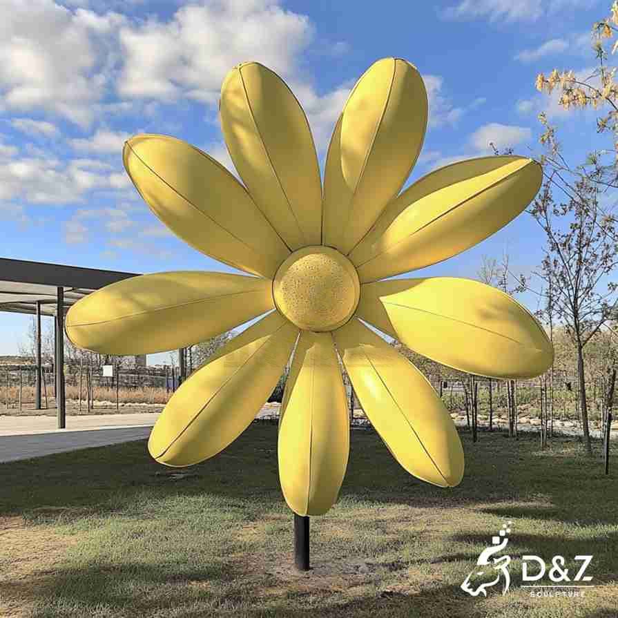 Yellow Flower Art Sculpture 1