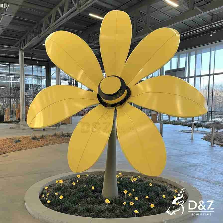 Yellow Flower Art Sculpture 2