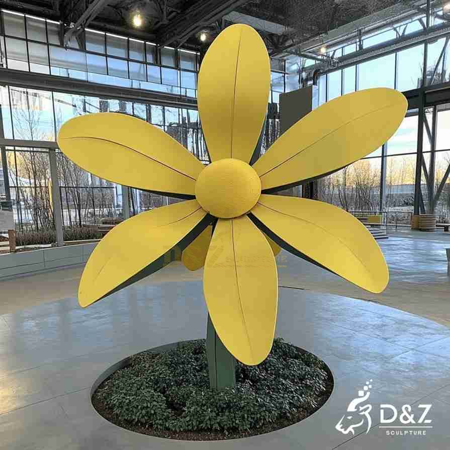 Yellow Flower Art Sculpture 5