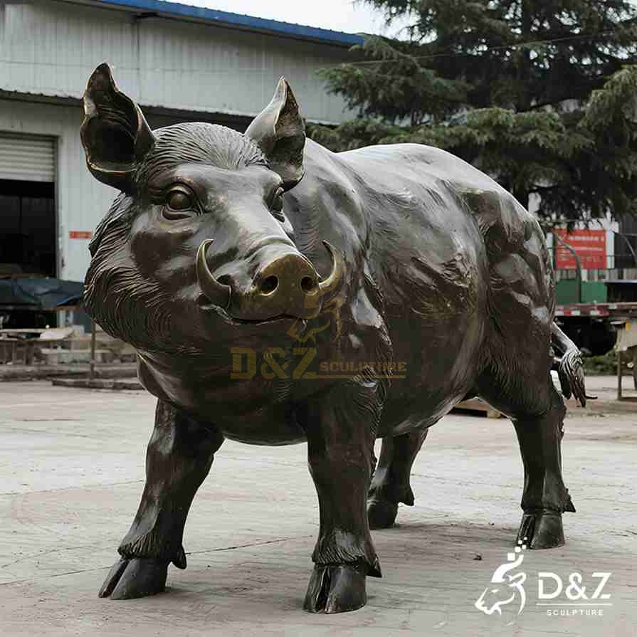 Bronze Wild Boar Statue for Sale 1