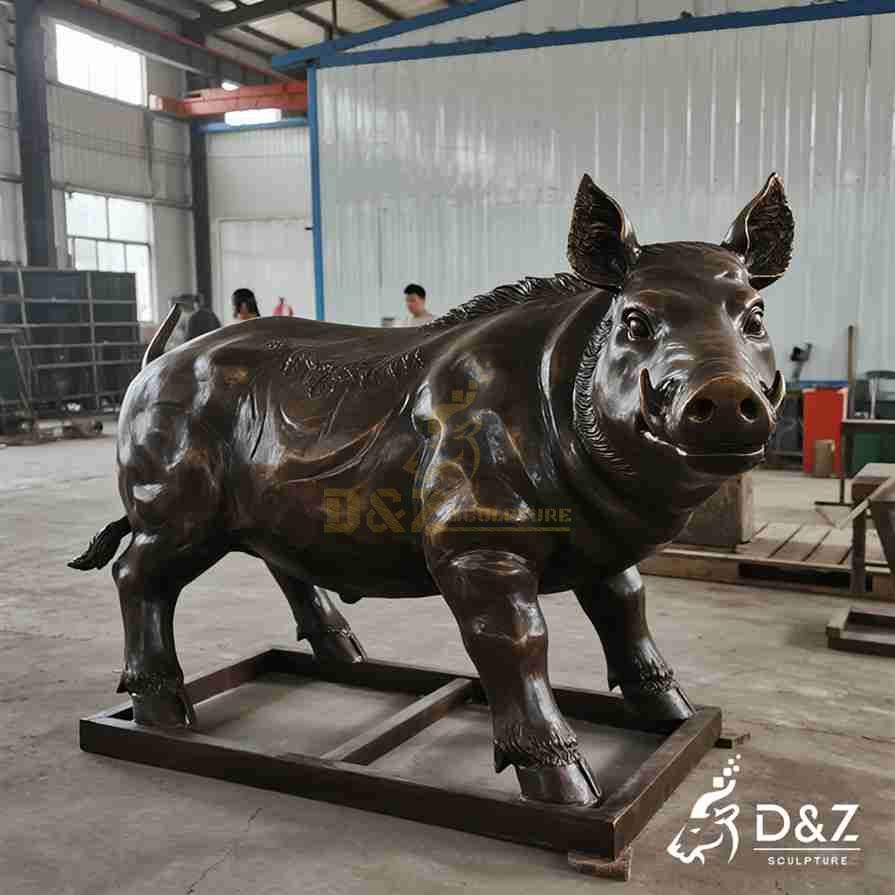 Bronze Wild Boar Statue for Sale 2