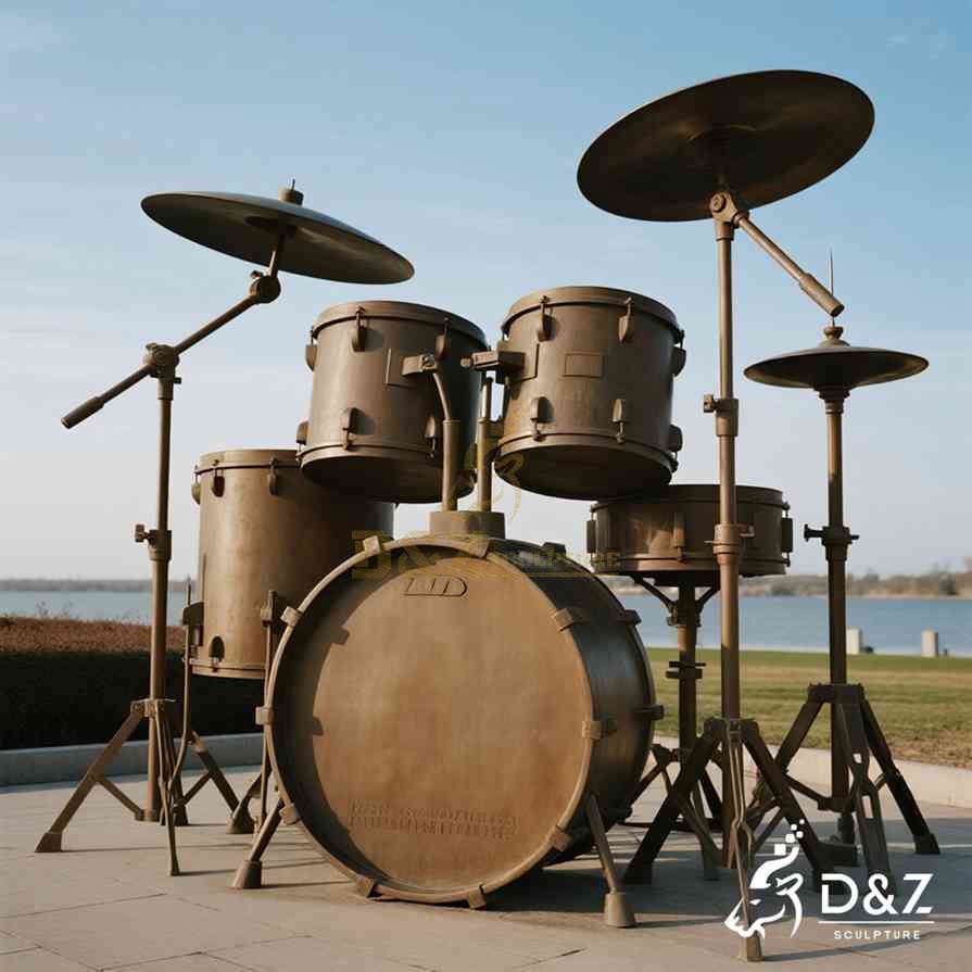 Bronze Drum Sculpture 3
