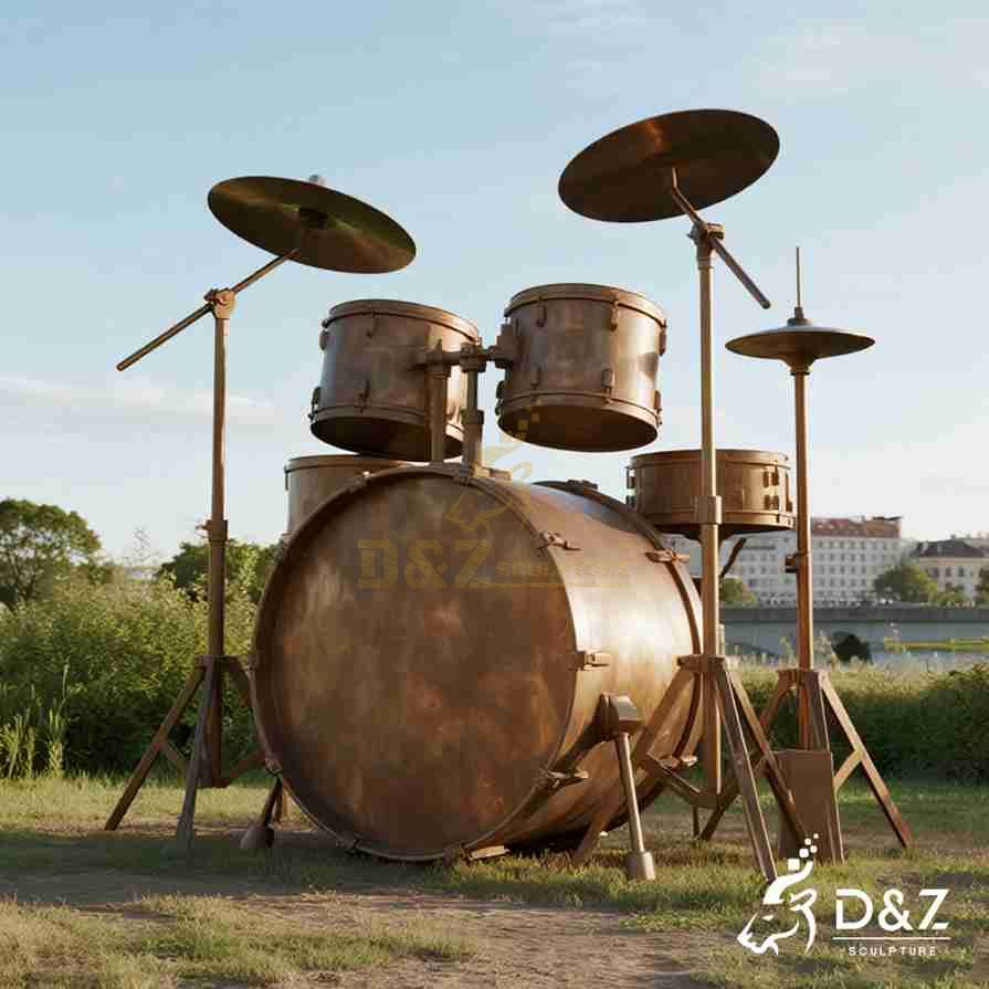 Bronze Drum Sculpture 6