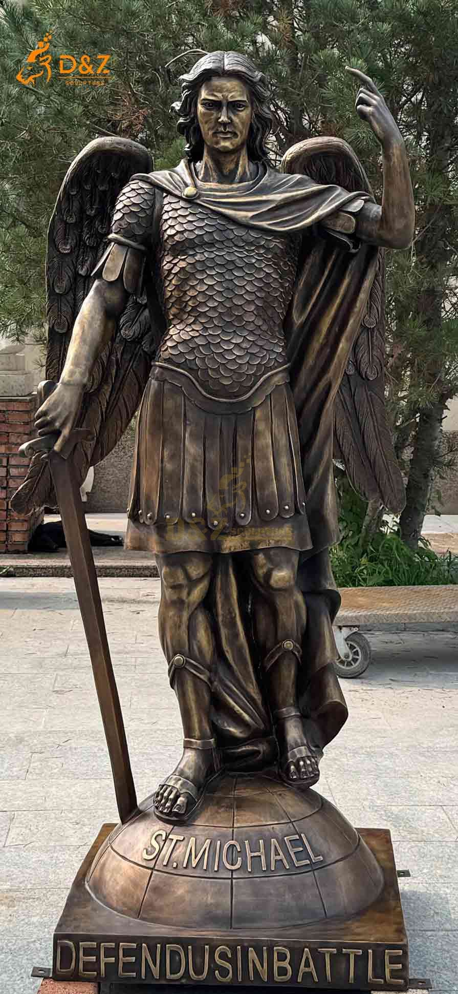 Bronze Saint Michael Archangel Statue for Sale 1