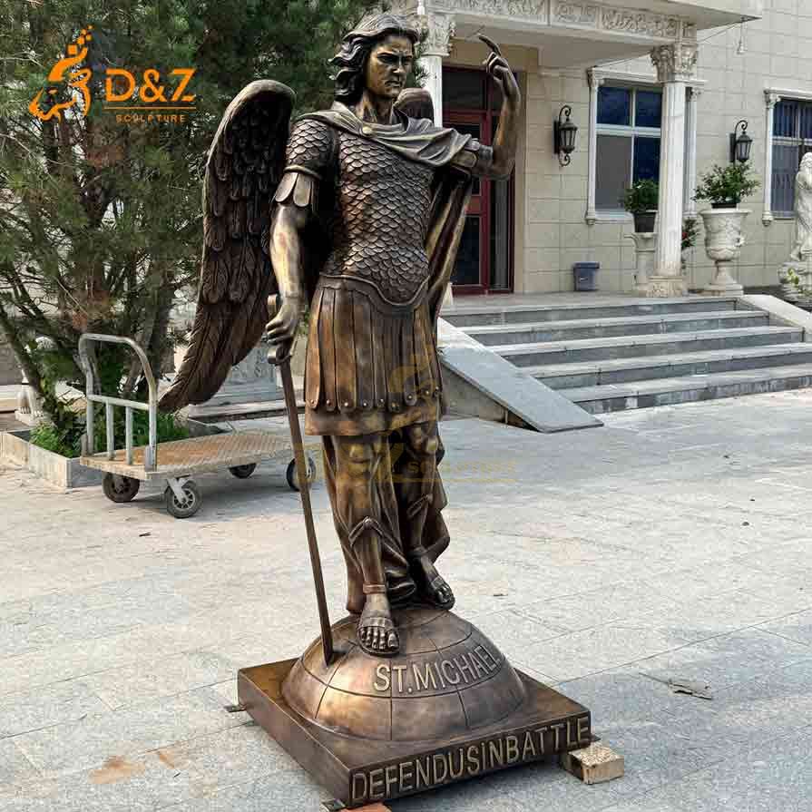 Bronze Saint Michael Archangel Statue for Sale 4