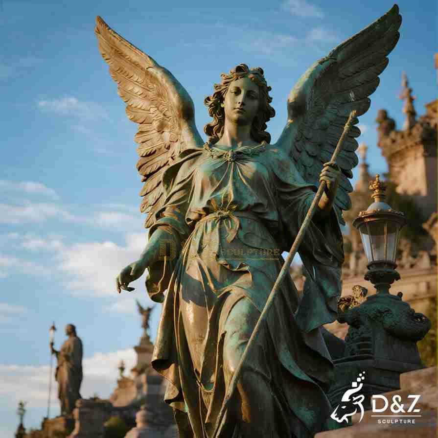 Large Bronze Angel Statue 1