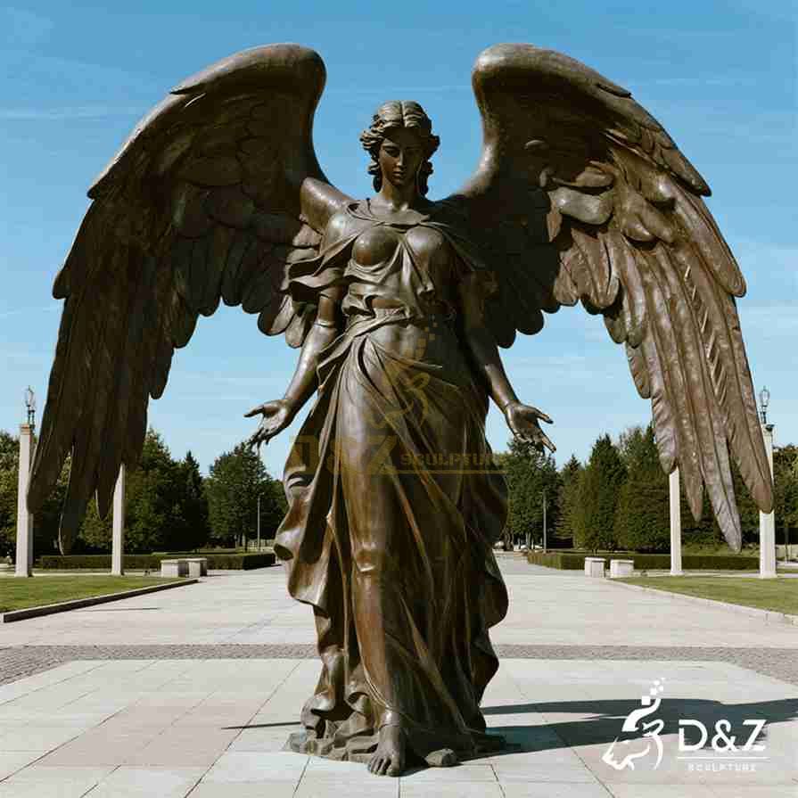 Large Bronze Angel Statue 3