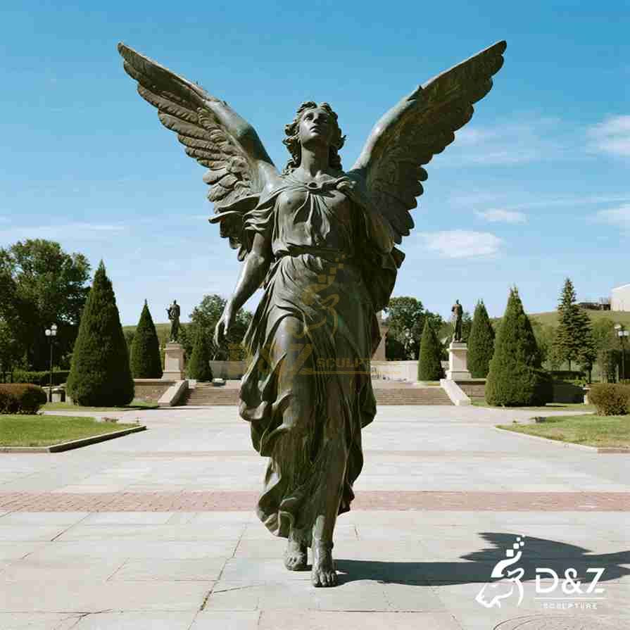 Large Bronze Angel Statue 6