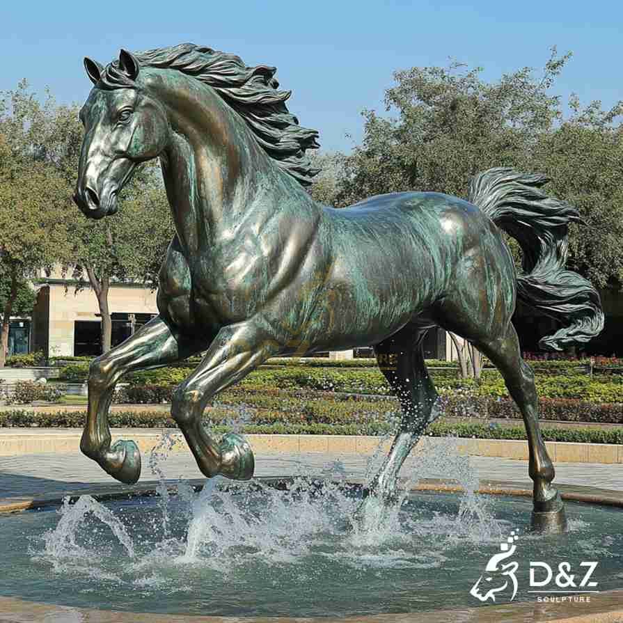 Large Outdoor Bronze Galloping Horse Statue 3