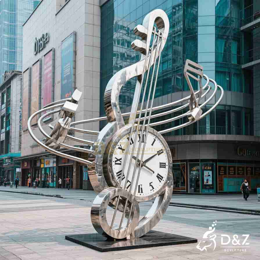 Large Metal Musical Instrument Sculpture 2
