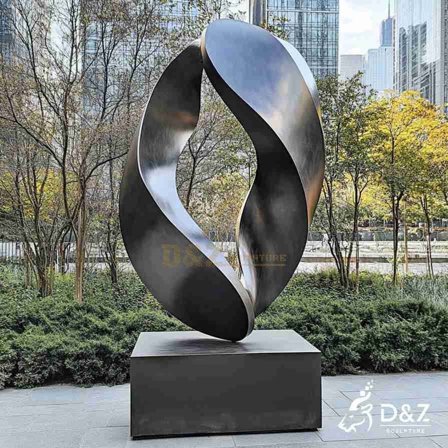 Large Metal Abstract Hug Sculpture 1