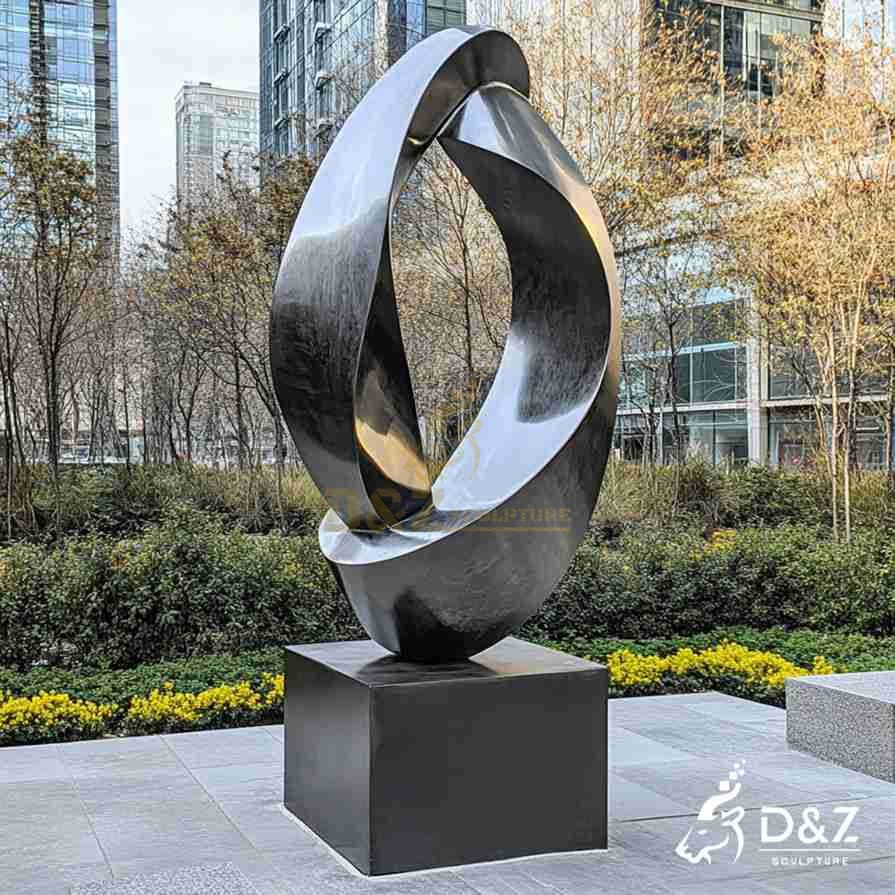 Large Metal Abstract Hug Sculpture 2
