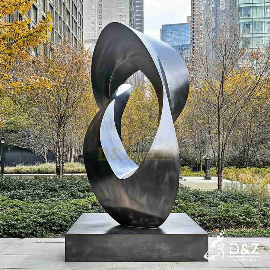 Large Metal Abstract Hug Sculpture 4