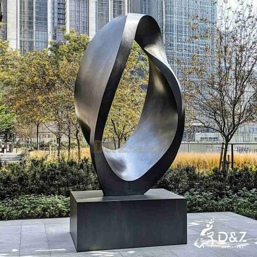 Large Metal Abstract Hug Sculpture 6