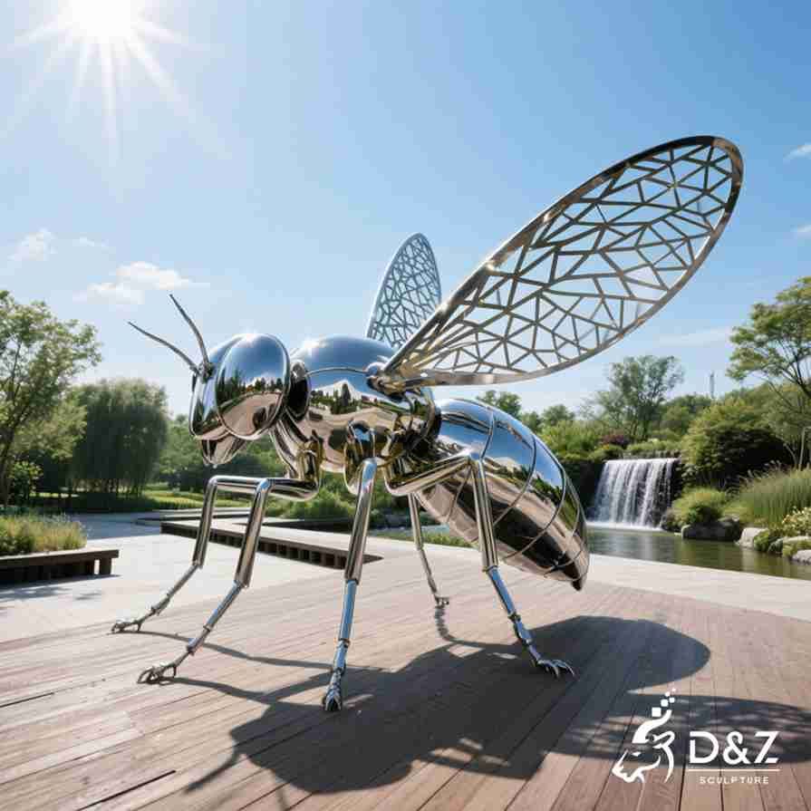 Metal Fly Sculpture 3