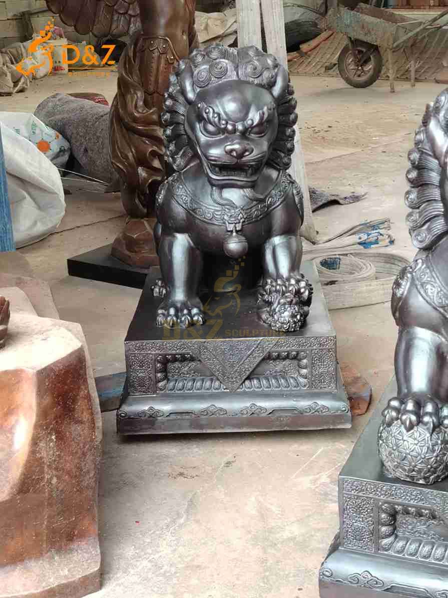 Bronze Chinese Dog Lion Statue 1