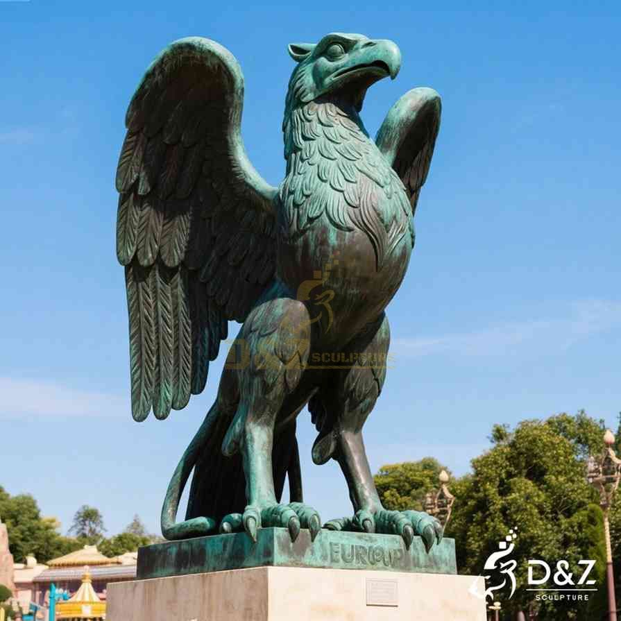 Large Outdoor Bronze Griffin Statue 2