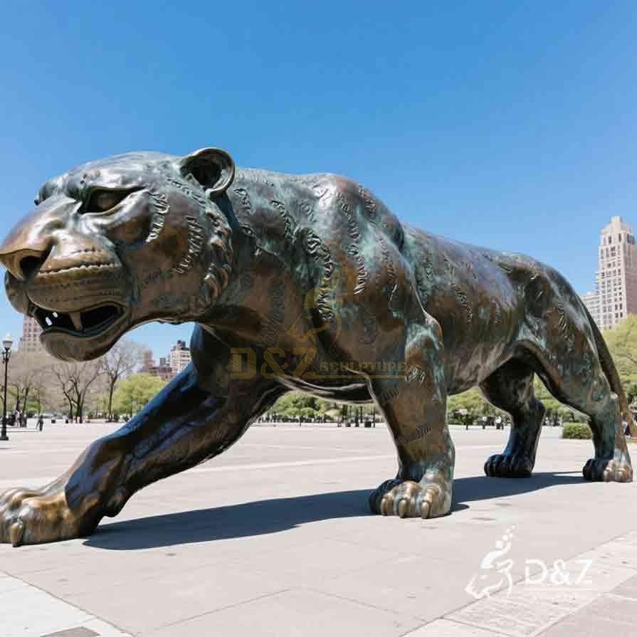 Large Bronze Jaguar Statue for Sale 4