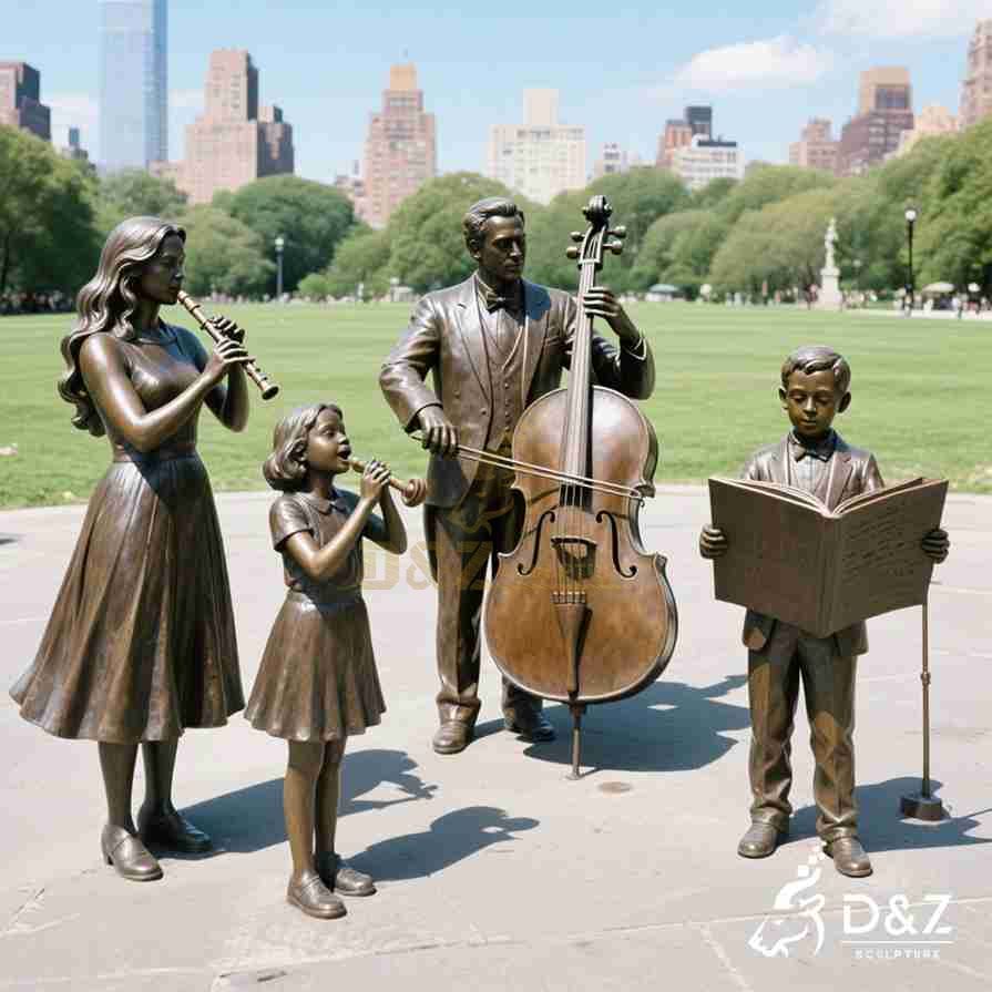 Outdoor Bronze Statue Band 2