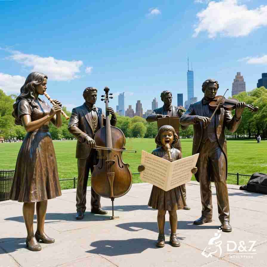 Outdoor Bronze Statue Band 3