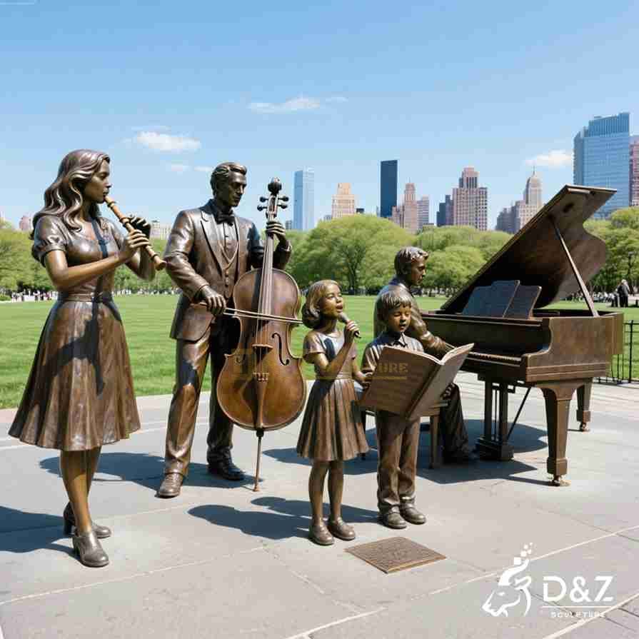 Outdoor Bronze Statue Band 4