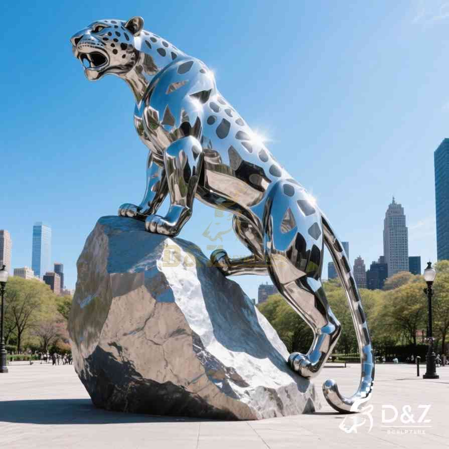 Metal Jaguar Sculpture 2