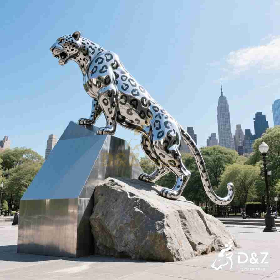 Metal Jaguar Sculpture 5
