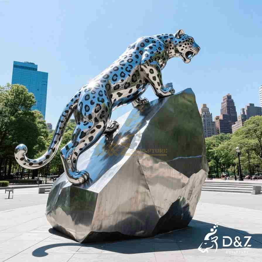 Metal Jaguar Sculpture 6