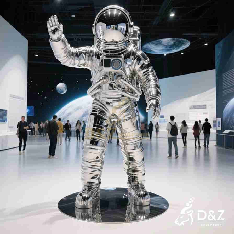 Metal Astronaut Sculpture 1