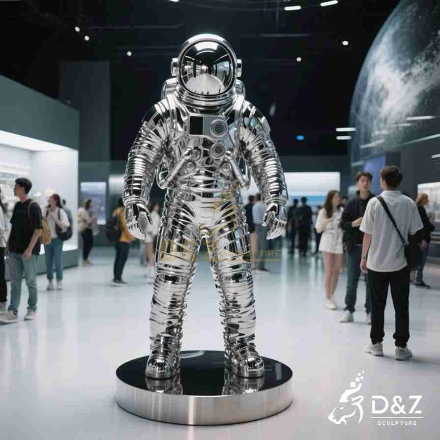 Metal Astronaut Sculpture 2