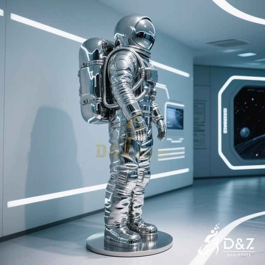 Metal Astronaut Sculpture 4