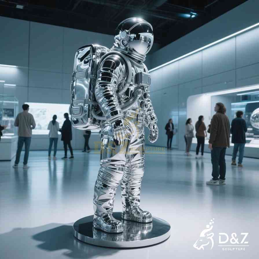 Metal Astronaut Sculpture 5
