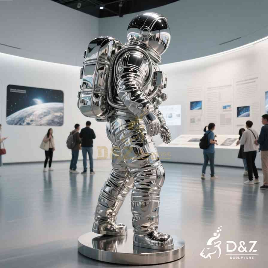 Metal Astronaut Sculpture 6