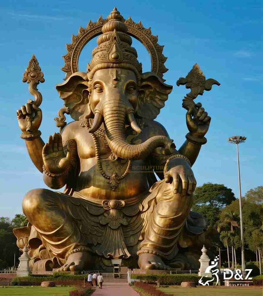 Large Outdoor Bronze Ganesha Statue 5
