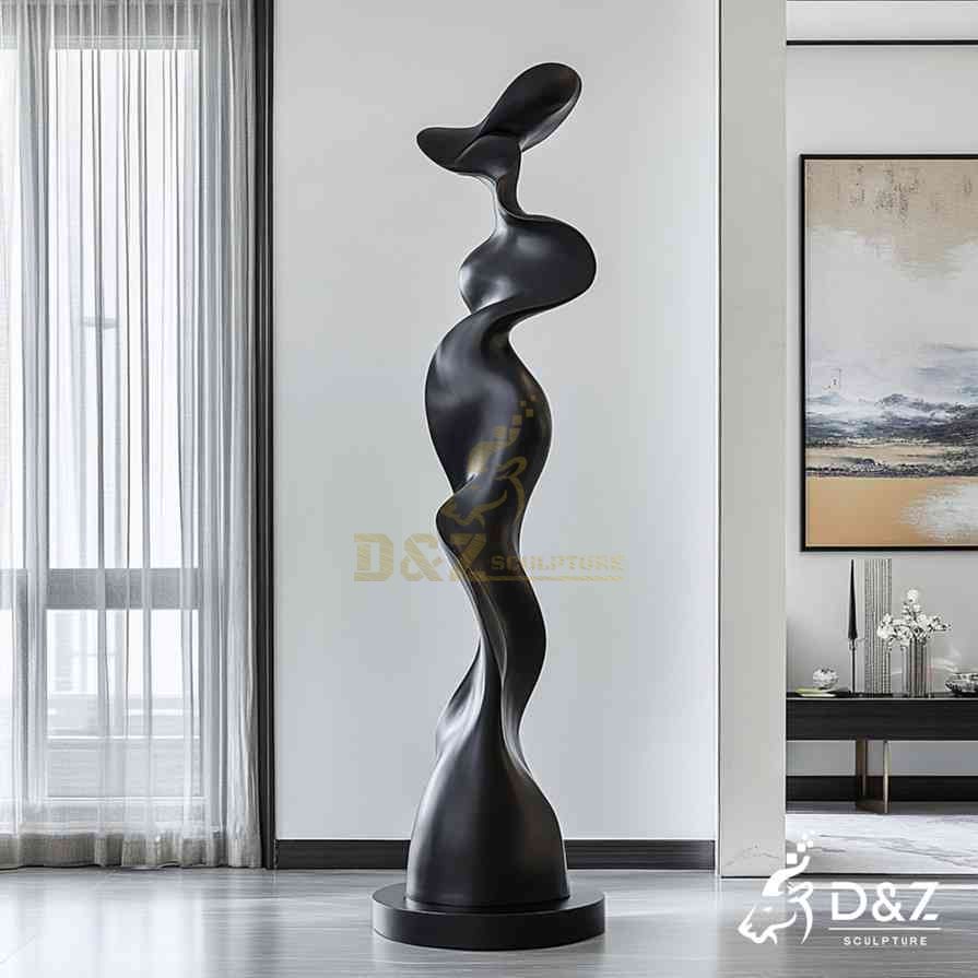 Black Bronze Abstract Woman Sculpture 1
