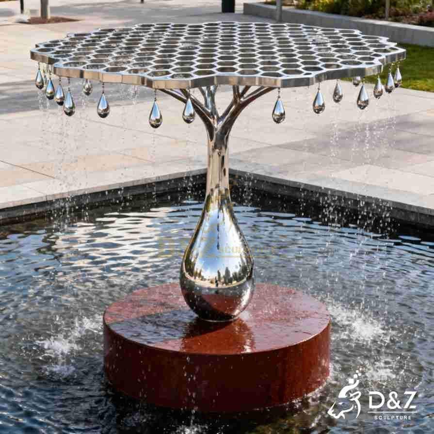 Metal Tree Fountain 3
