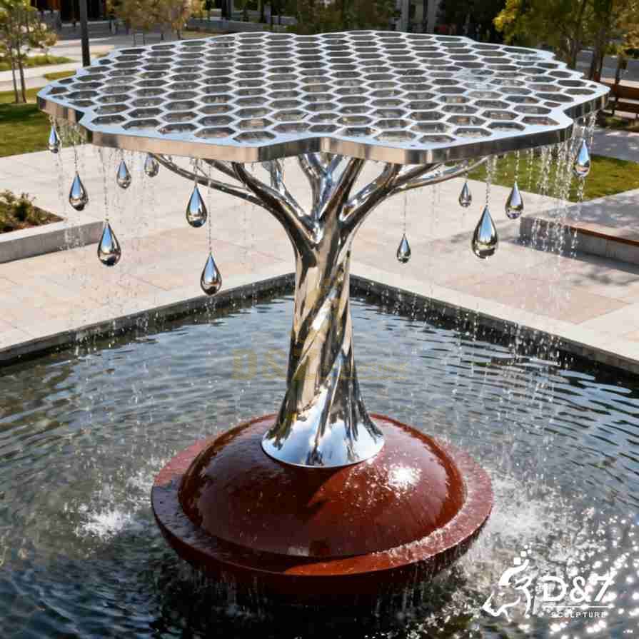 Metal Tree Fountain 5