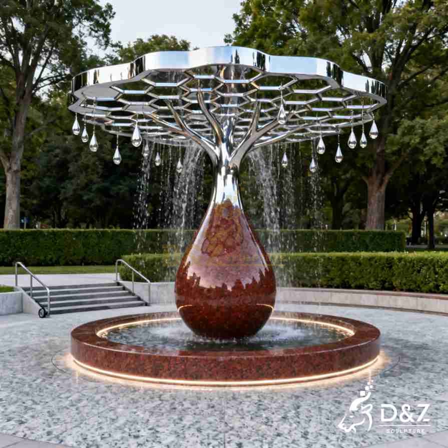 Metal Tree Fountain 6