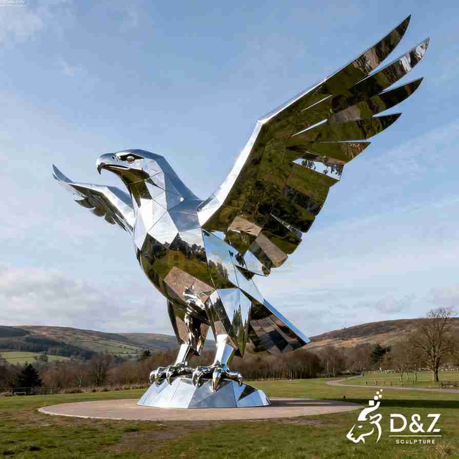 Large Outdoor Metal Eagle Sculpture 3