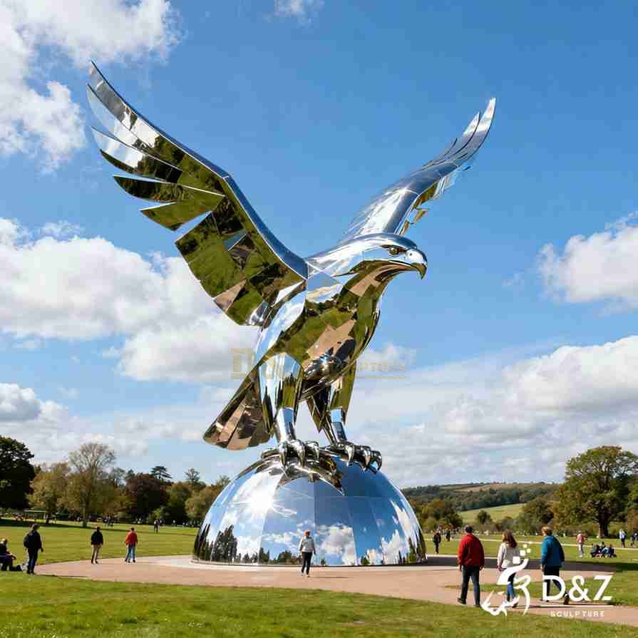 Large Outdoor Metal Eagle Sculpture 4