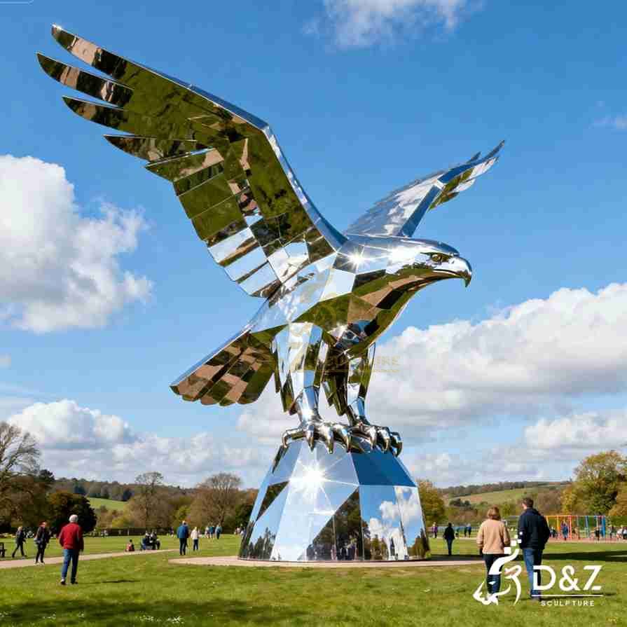 Large Outdoor Metal Eagle Sculpture 5